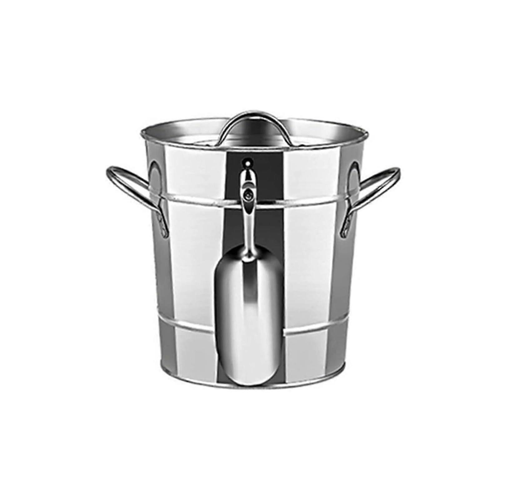 Ice Bucket with Lid and Tongs 3.5L Portable Champagne Wine Beer Chiller for Home Bar Parties