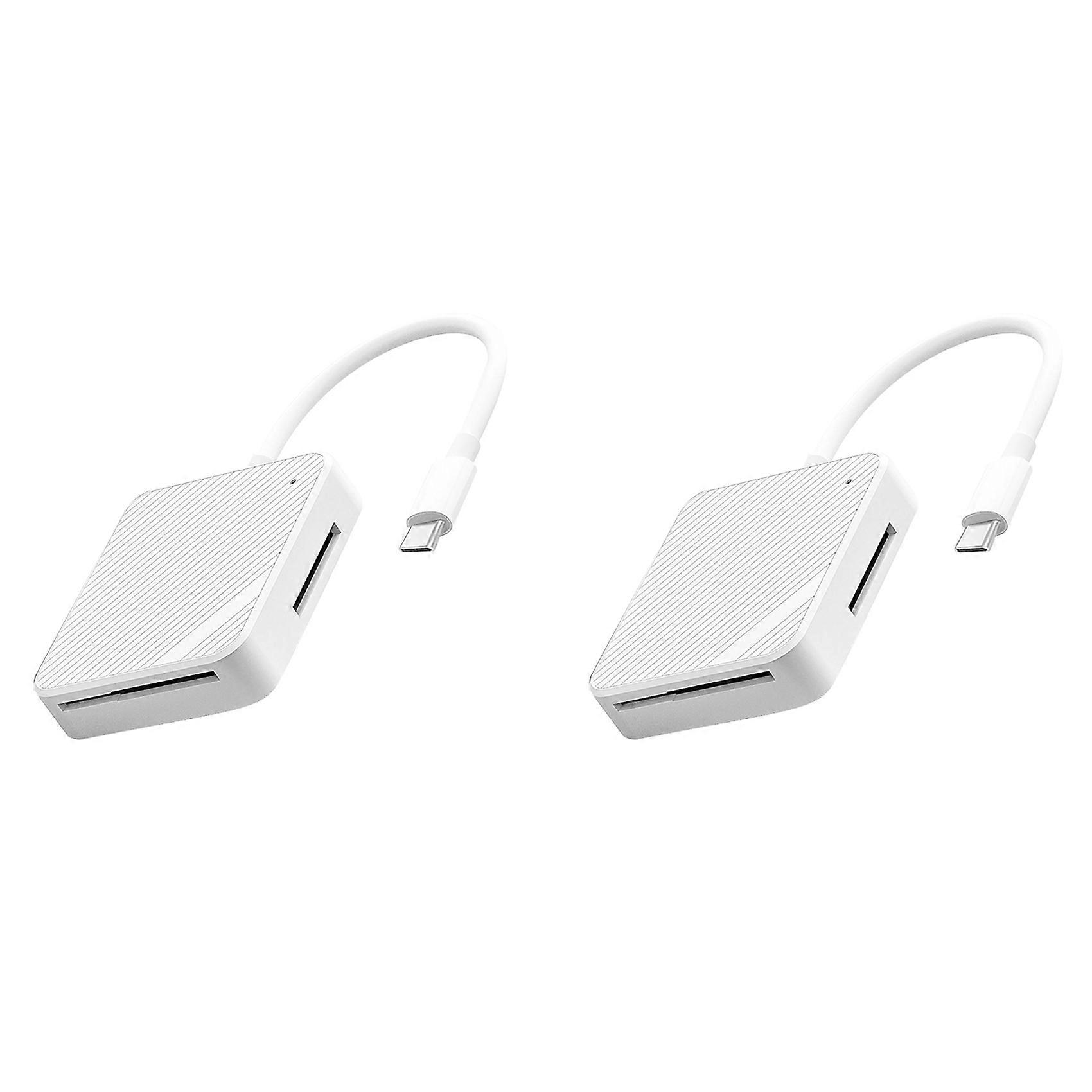 2X 4 in 1 Memory Card Reader Adapter Type C USB-C Smart Media OTG M2 SD SM XD Card Reader for Android Accessories