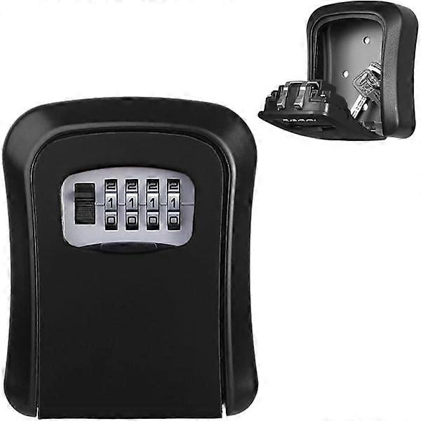 Key Cabinet Wall Mounted, Key Box Outdoor, Key Box with 4-Digit Combination, Waterproof and Security Box