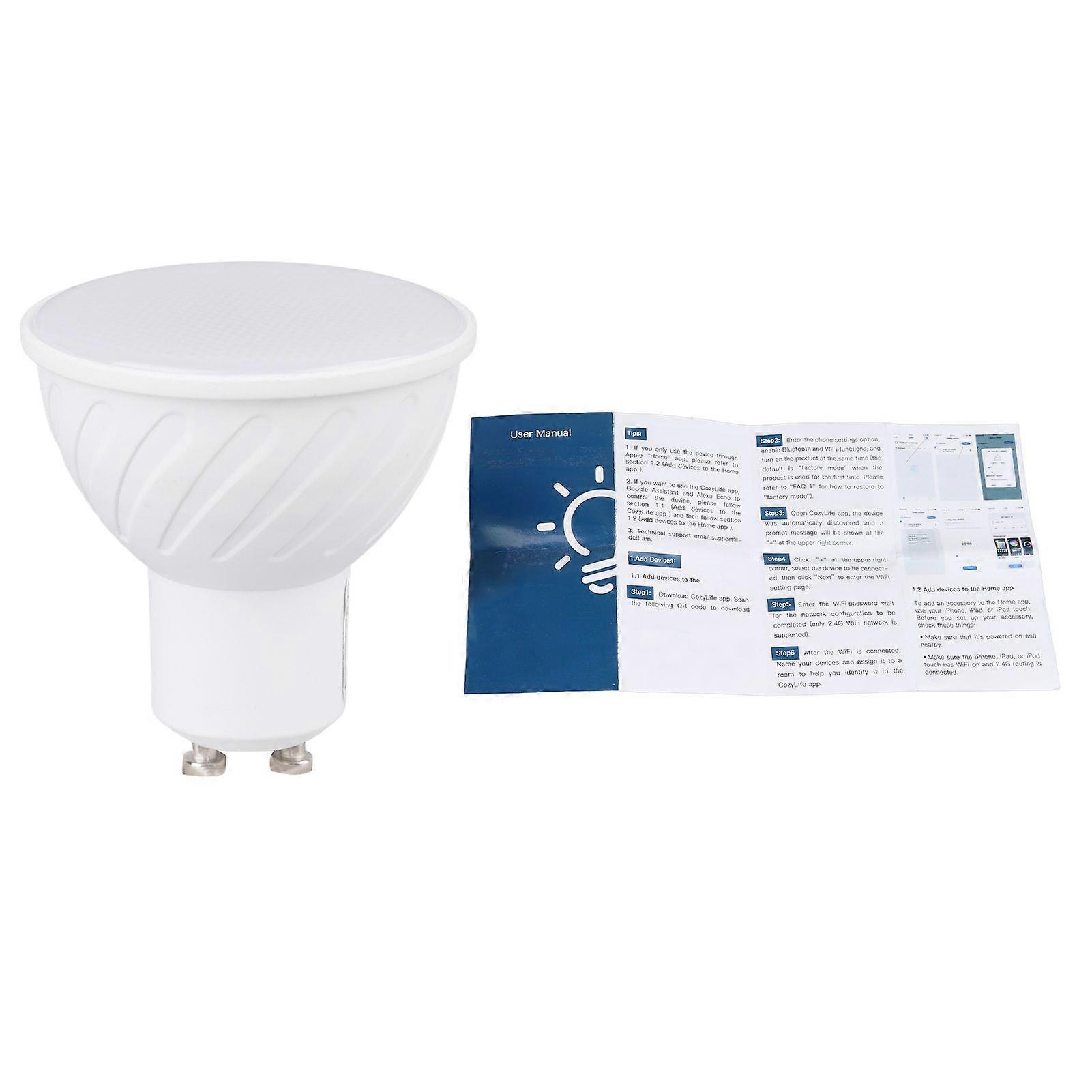 Smart Light Bulbs WiFi Bulbs Remote APP Control Dimmable Adjustable Color Temperature Works for Home Office 85265V For Homekit for Cozylife 2000K-6500