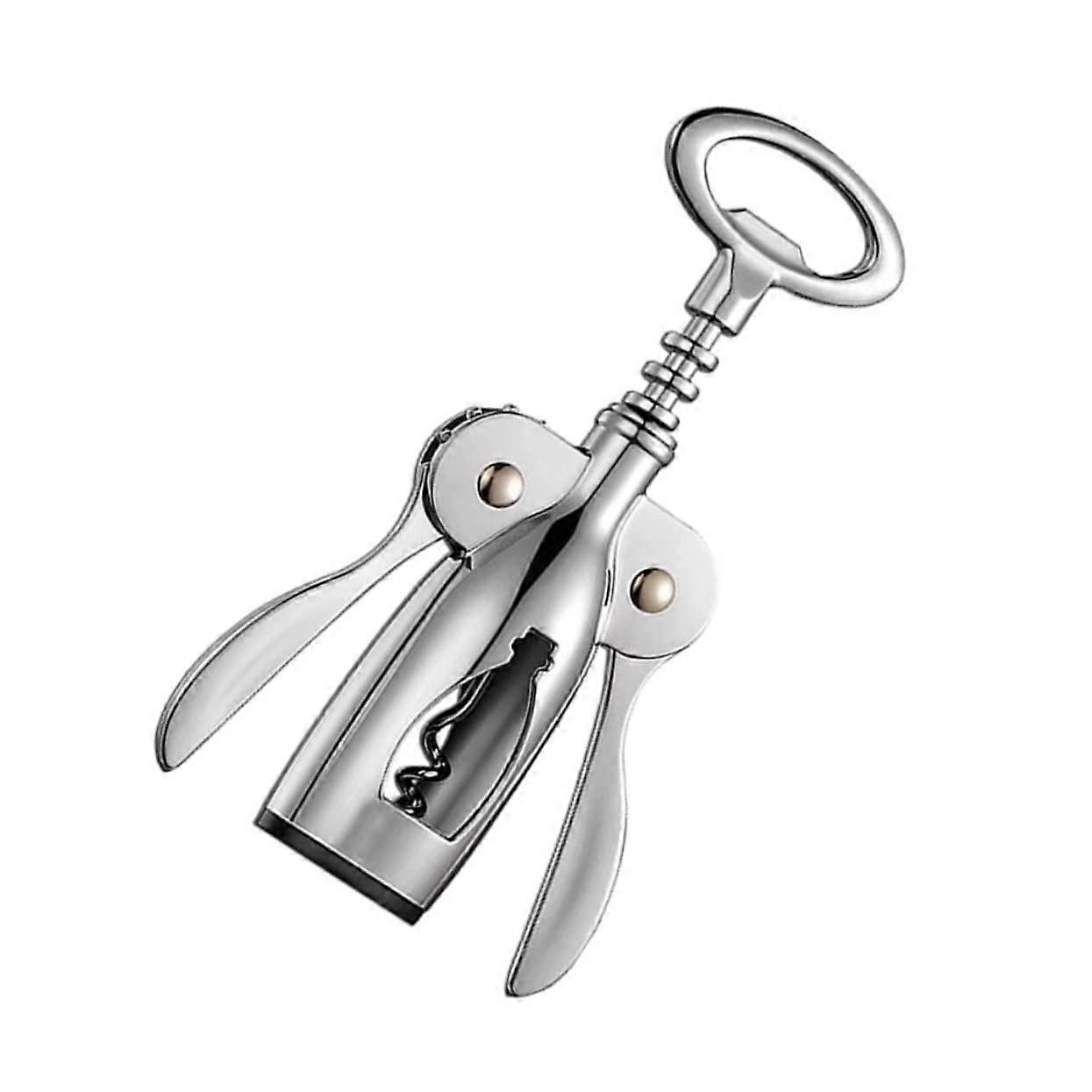 Wine Bottle Opener with Zinc Alloy Corkscrew and Cap Catcher for Parties and Celebrations