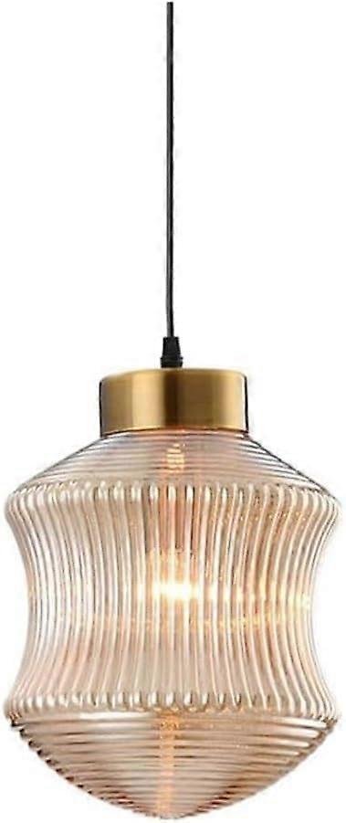 Retro Style Jar Modeling Chandelier Adjustable Glass Pendant Lights With E27 Light Source Brass Ceiling Light