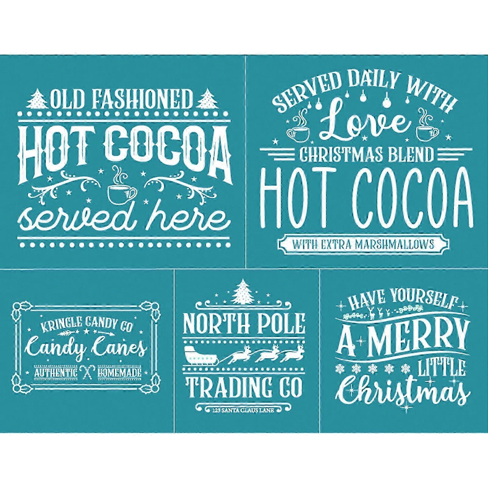 Christmas Moose Pattern Screen Printing Stencil Nylon Mesh Material Suitable for Fabrics Wood and Chalkboard