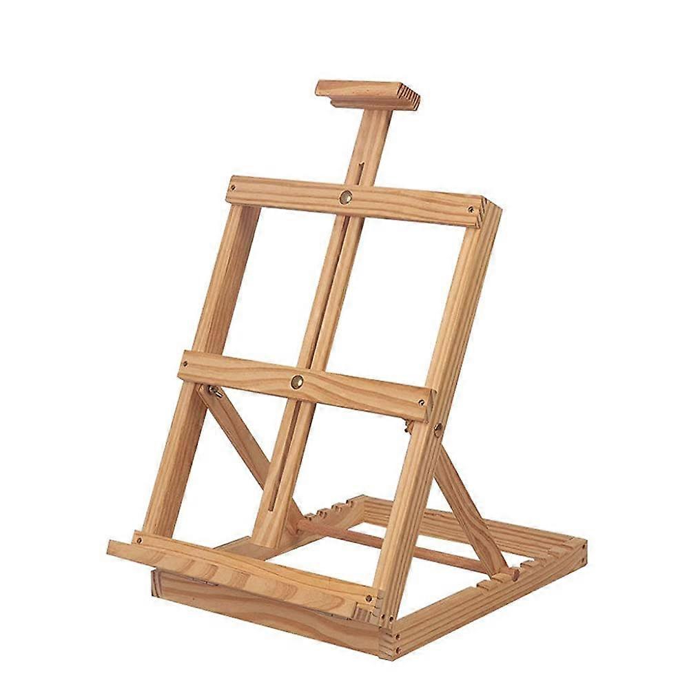 Wooden Display Easel Folding Pine Drawing Board for Watercolor Acrylic Sketch Painting