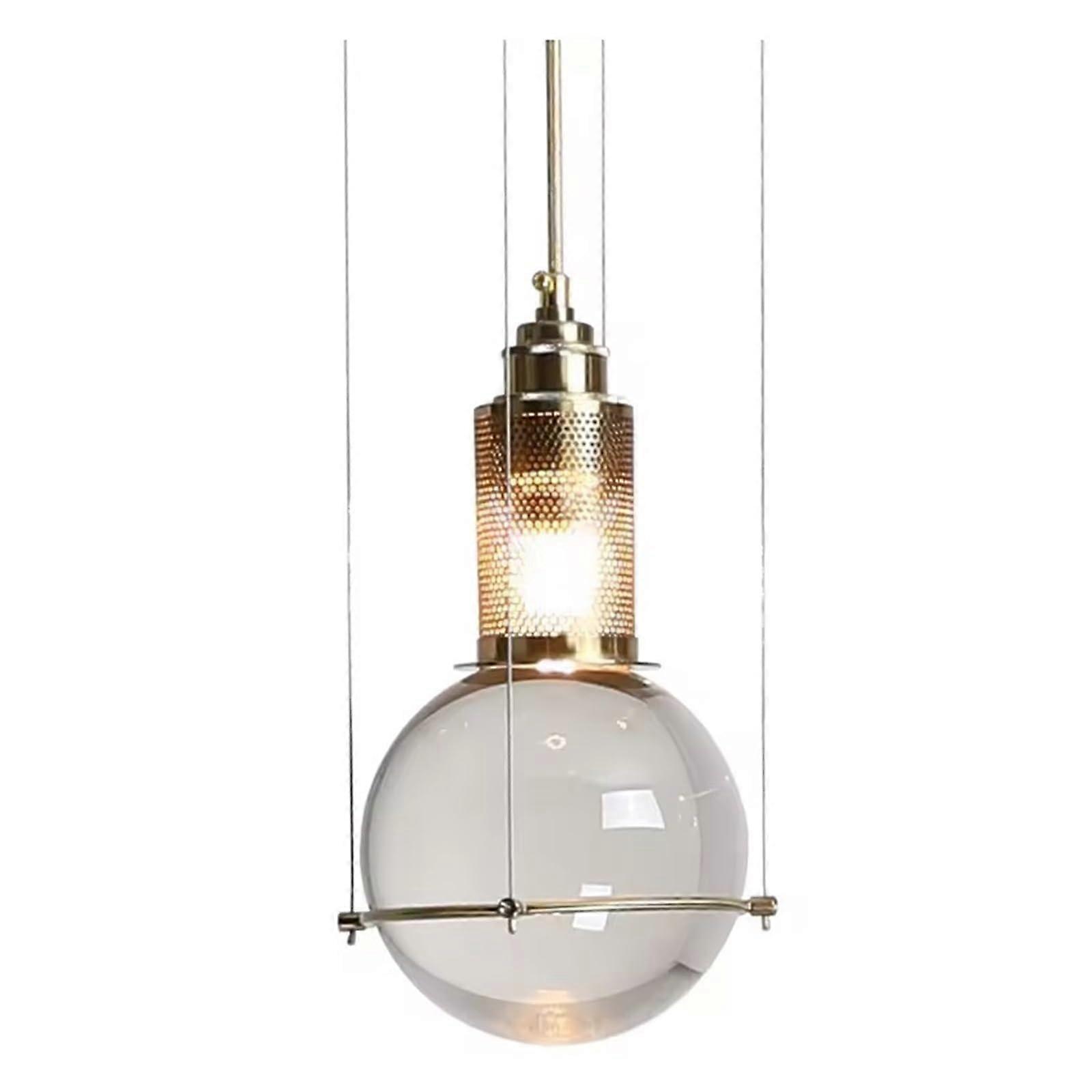 Modern Crystal LED Pendant Light E27 Single Head RustResistant Minimalist Design Indoor Lighting