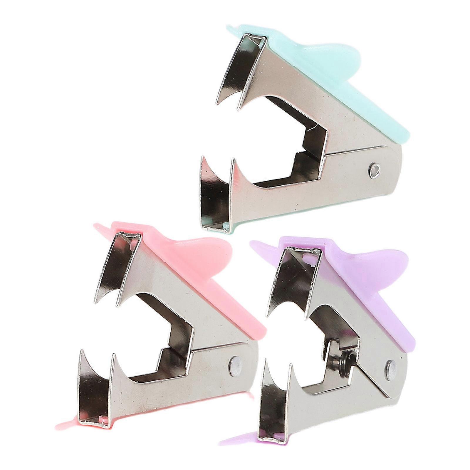 Assorted Color Staple Remover Professional Staple Puller Tool 3Pcs
