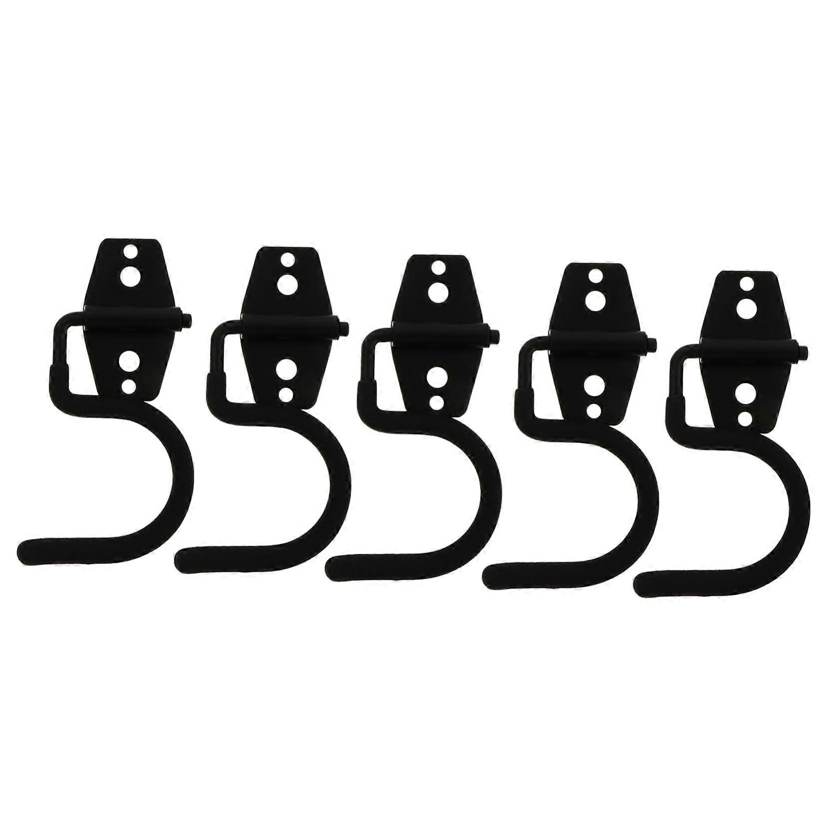 5pcs Garage Tool Organizer with Heavy Duty Wall Mounted Hooks for SpaceSaving Storage