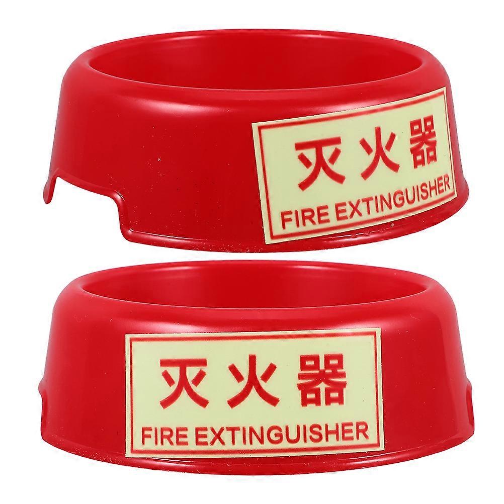 Fire Extinguisher Stand Base Plastic Mount for Safety Fluorescent