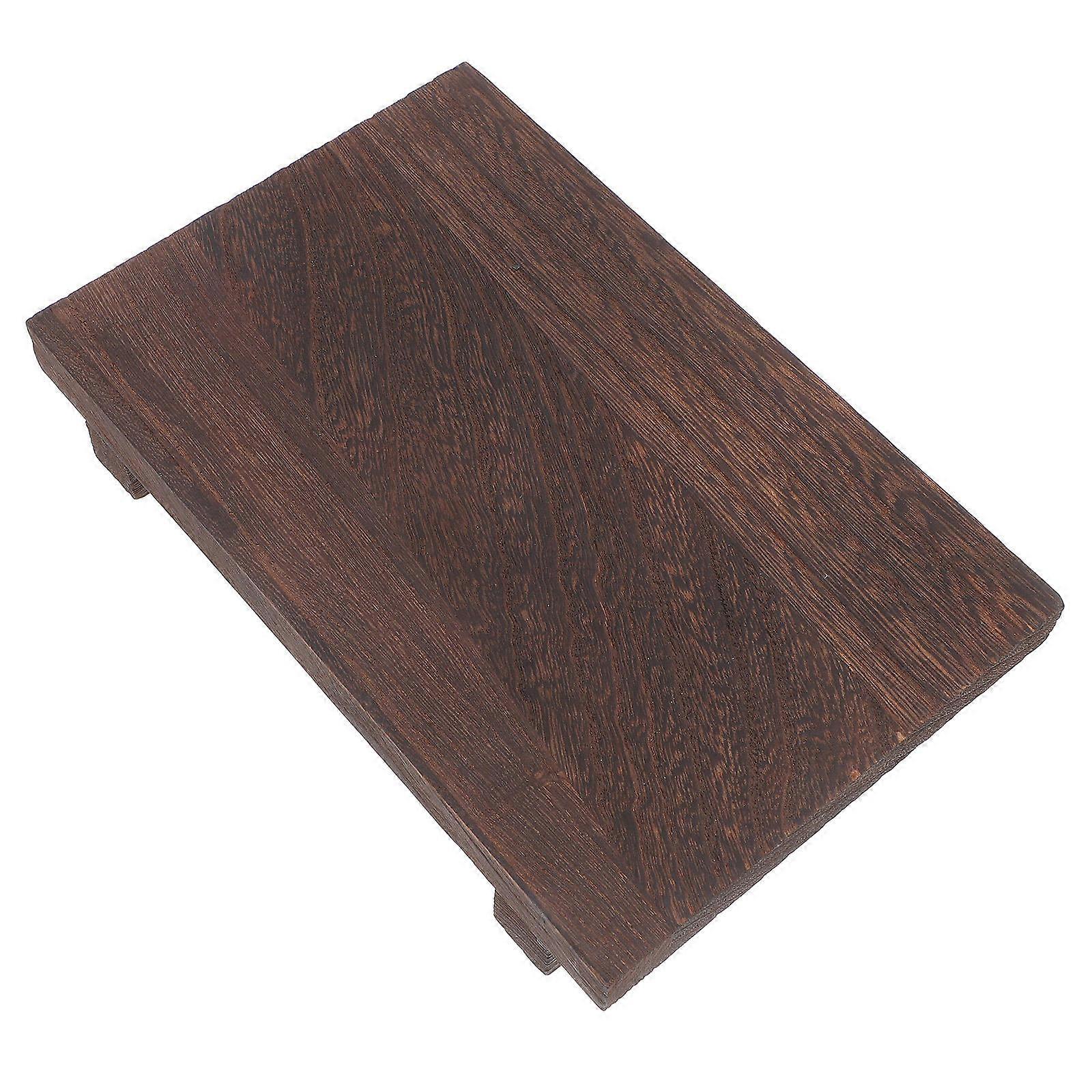 Brown Wooden Display Stand for Multi-Functional Desk Organizer