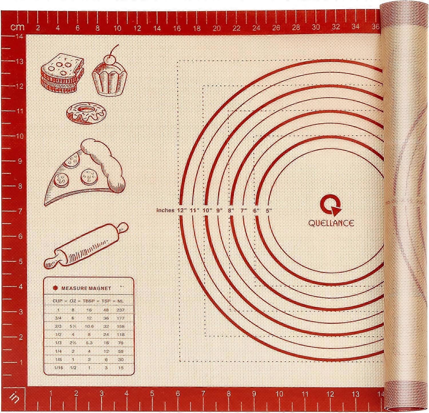 Silicone Baking Pastry Dough Mat Extra Large Cookie Bread Rolling Mats Sheet