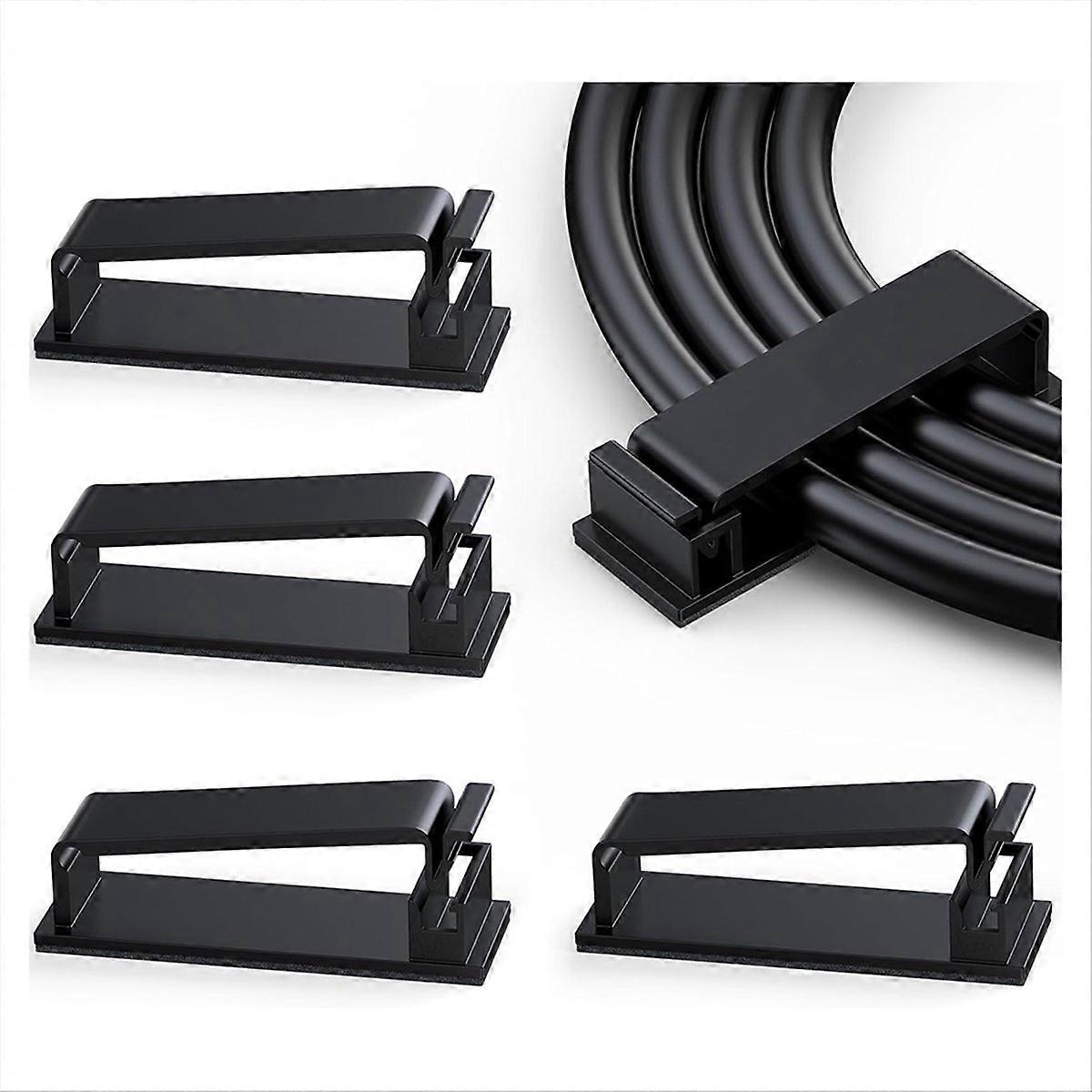 100Pcs Cable Management Self-Adhesive Cable Clips Cable Holder