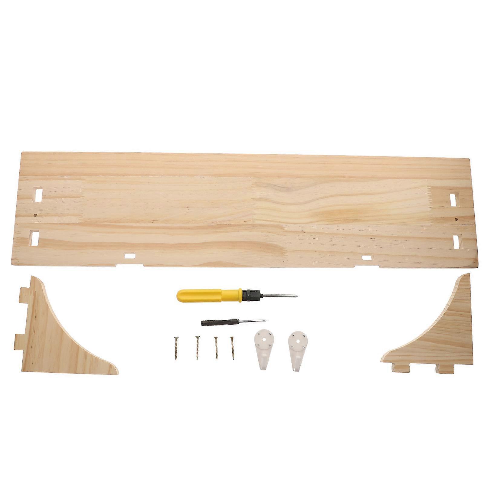 Wooden Partition Shelf for Storage Use 1Pcs Practical Wall-Mounted Holder