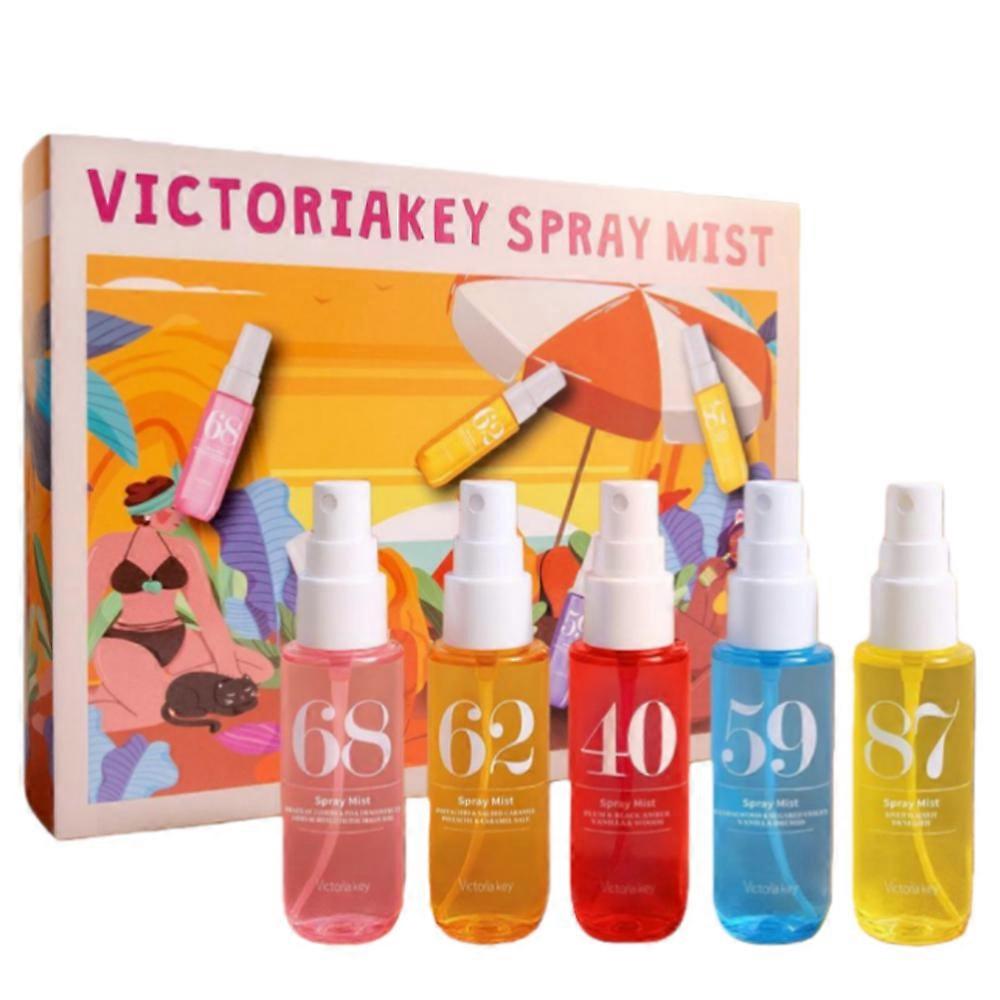 Conjunto de Mini Sprays para Cabelo e Corpo Victoriakey, Aromas Sortidos