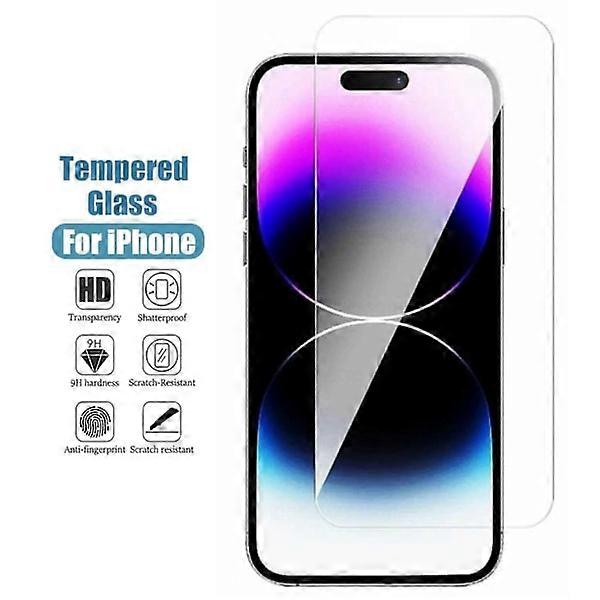 Compatible with iPhone 15 Pro Screen Protector HD Tempered Glass transparent