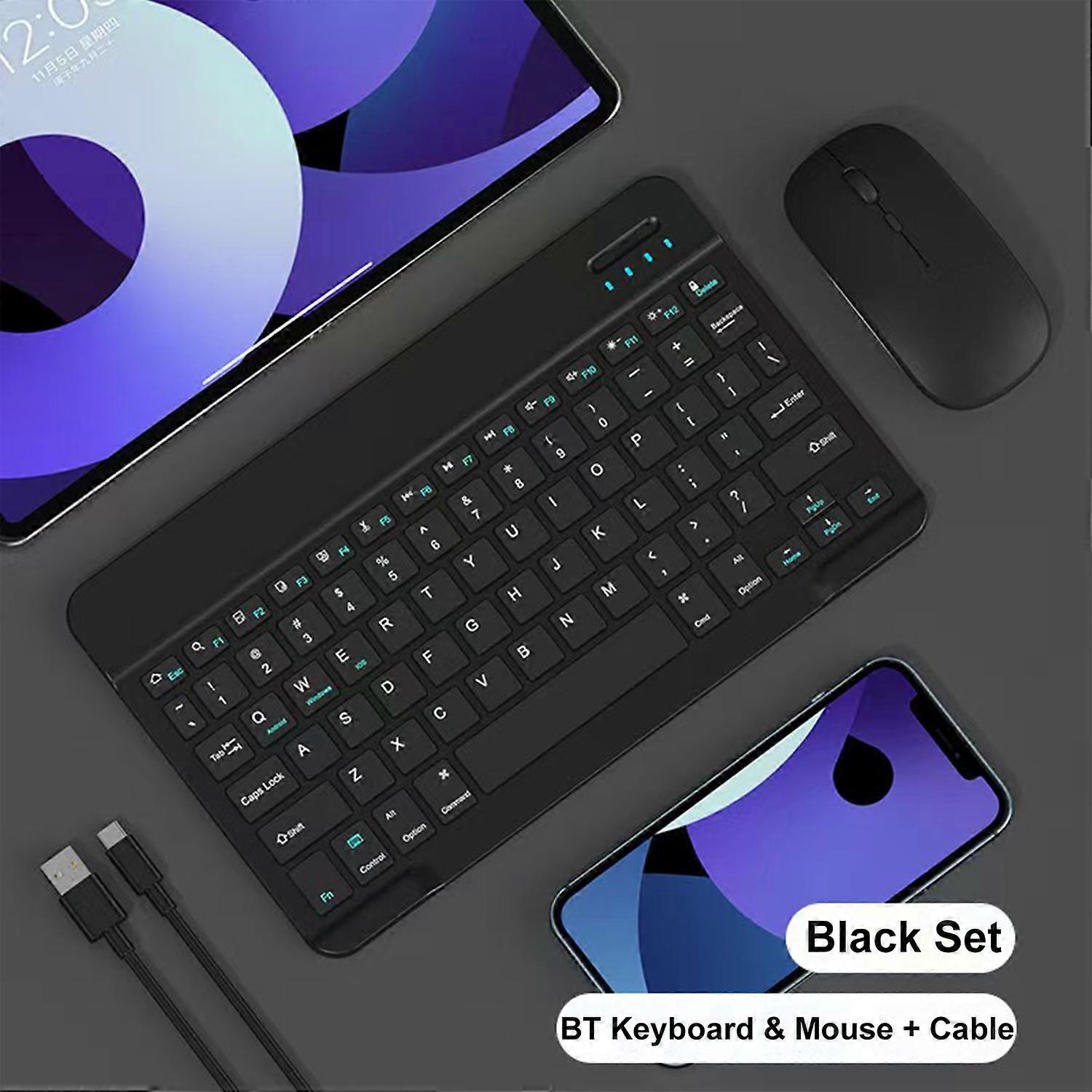 Bluetooth Wireless Keyboard Compatible All Bluetooth Devices Multilingual Bluetooth Keyboard And Mouse Ipad Keyboard Accessory