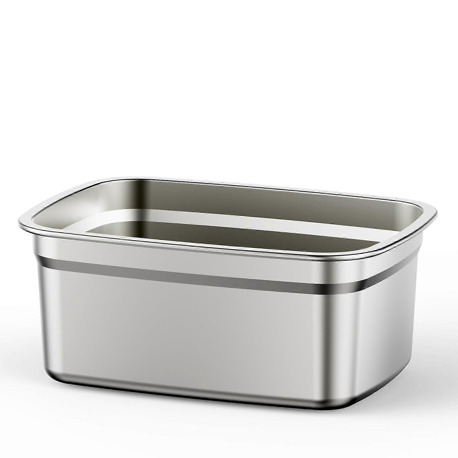 Stainless Steel Lunch Box Insert 6 Cups Food Grade Replacement Inner Container OdorResistant