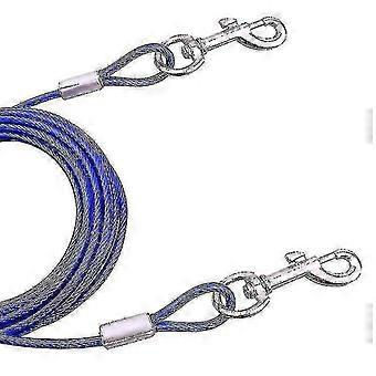 25-26 Double-end Steel Wire Rope Pet Dogs 2 In 1 Traction Rope Pet Walking Leads With Handle, Length: