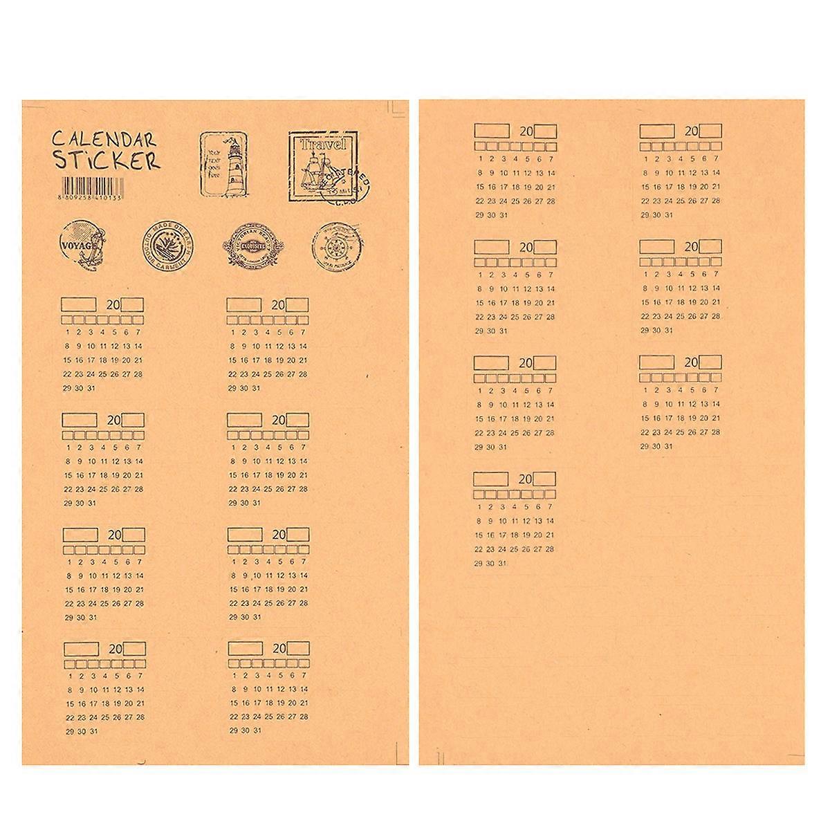 Schedule Planner Manuscript Design for Decoration 60Pcs Notebook Index Stickers