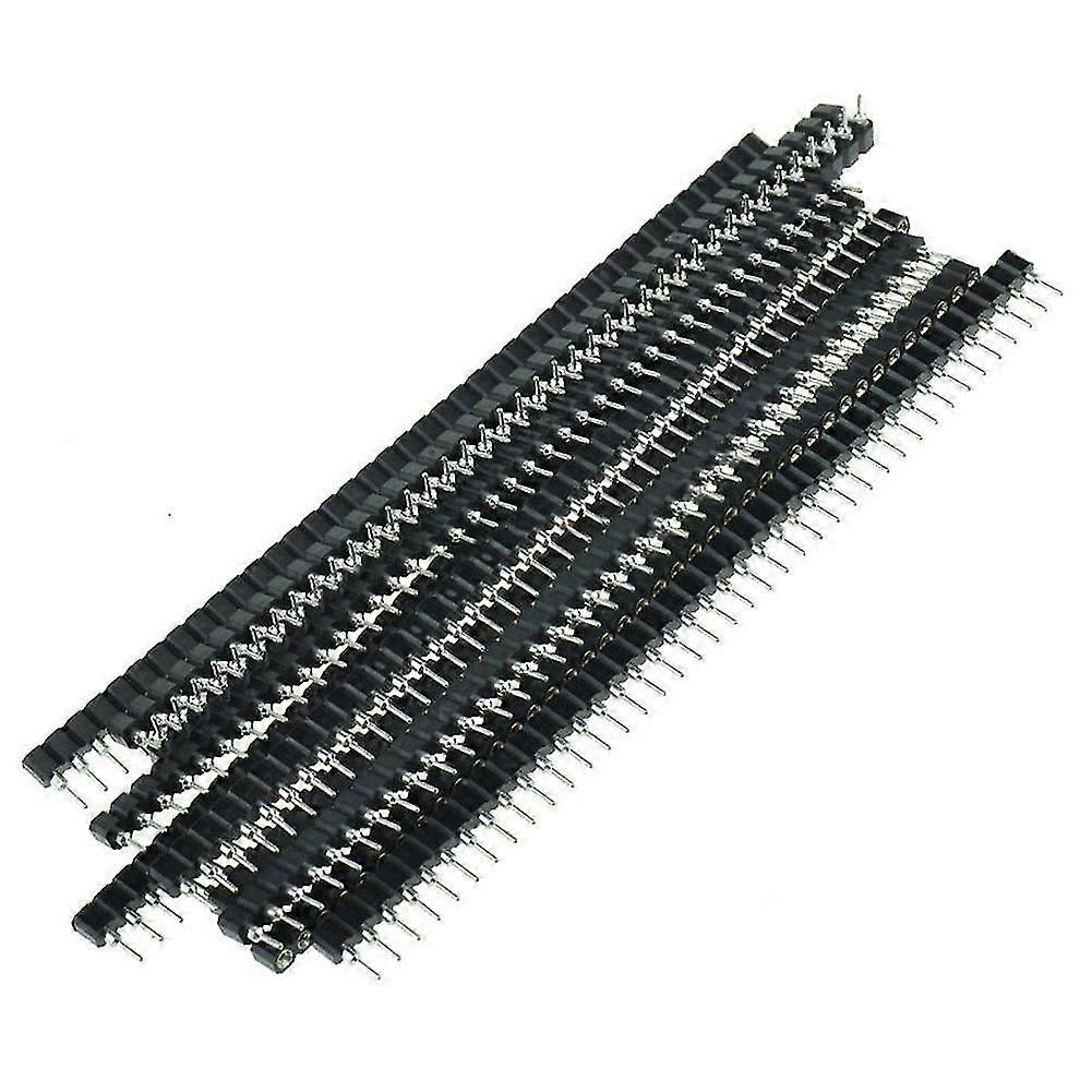 5pcs 2.54mm Pitch Single Row Female 40 Pin Header Socket Strip Connector For Pcb
