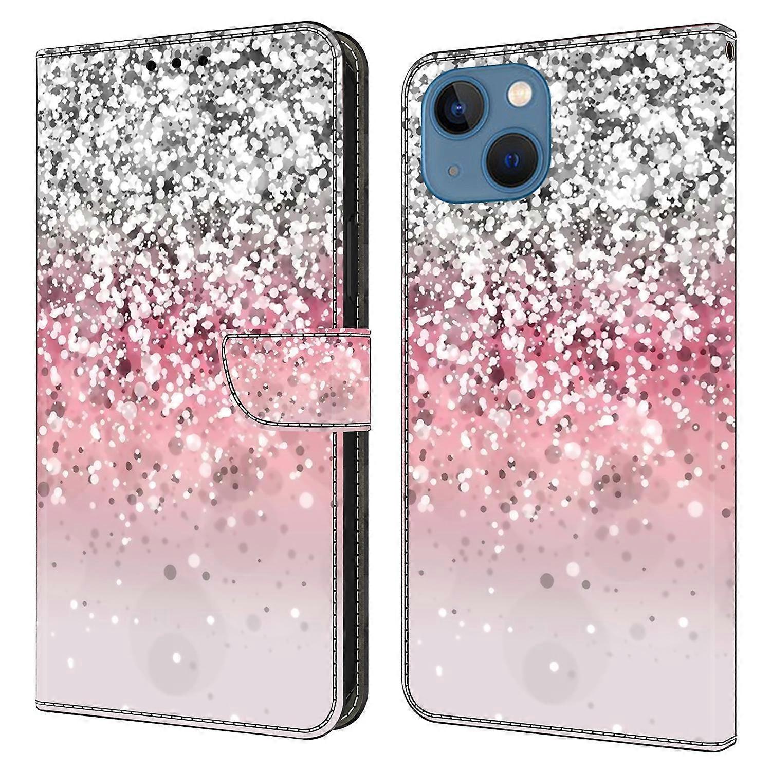 For iPhone 15 Case Wallet Phone Case 3D Pattern Printing Leather Flip Cover