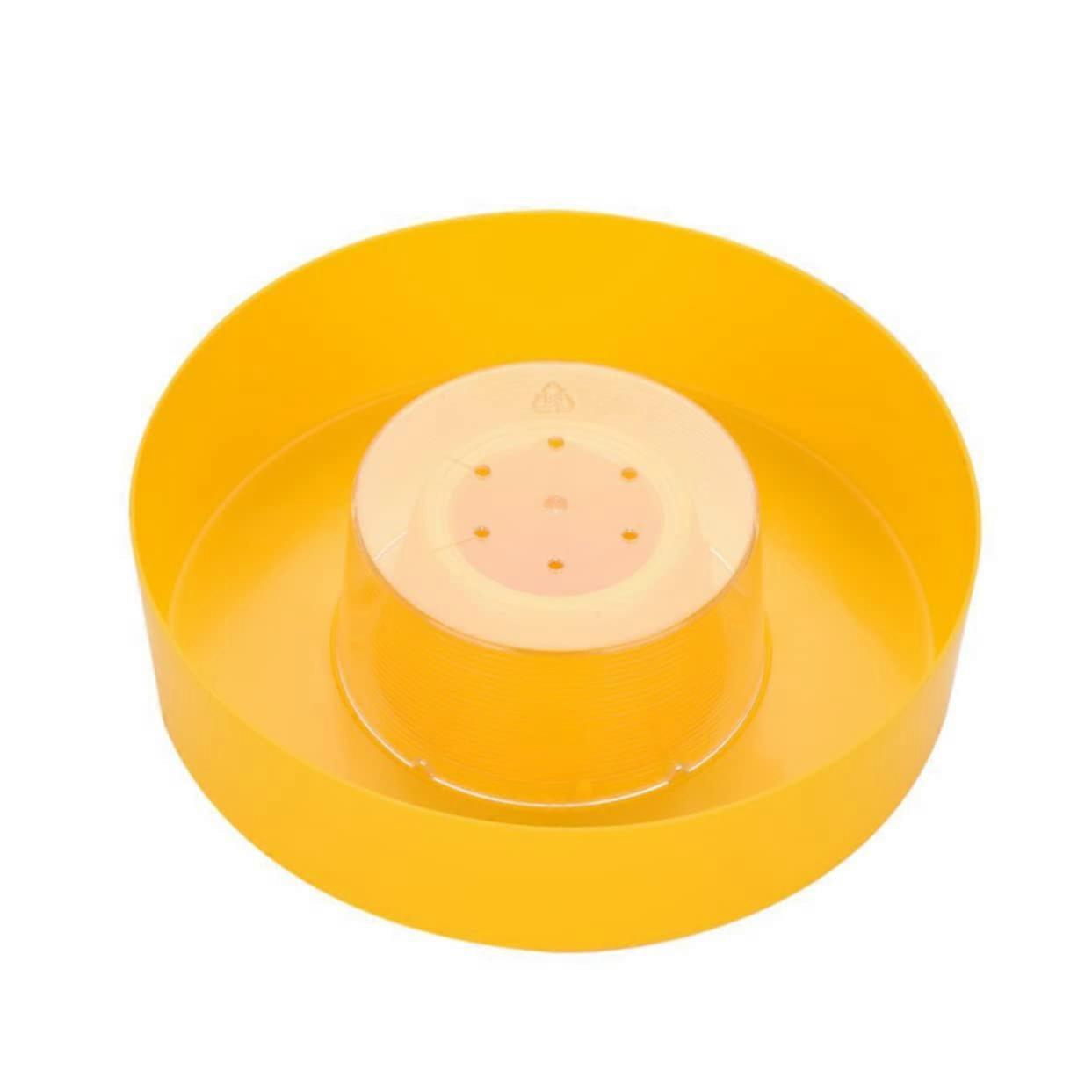 2pcs Plastic Round Bee Feeder Bowls for Outdoor Beekeeping, Easy Install and Quick Clean