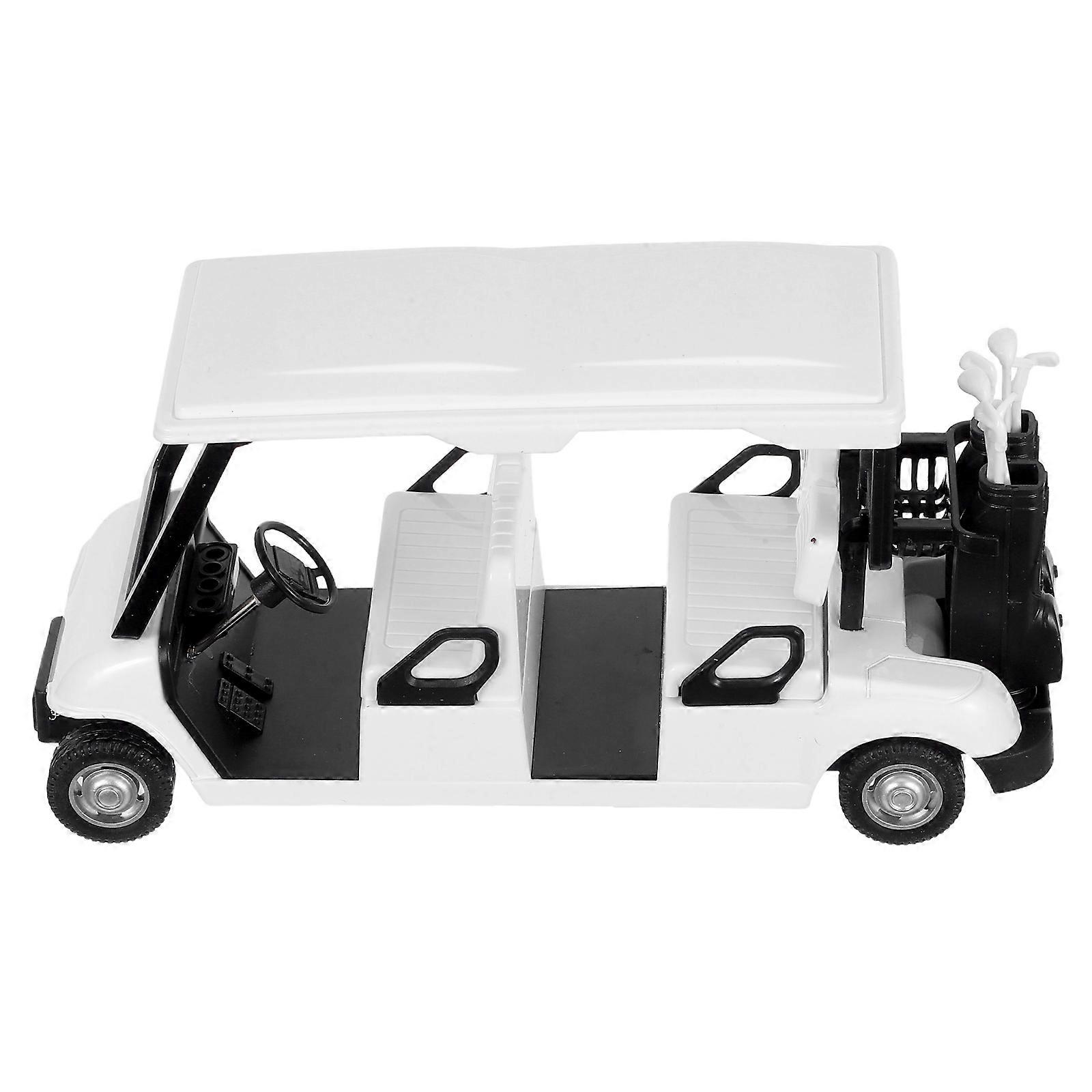 Pullback Action Mini Golf Cart Collectible Toy for Decor