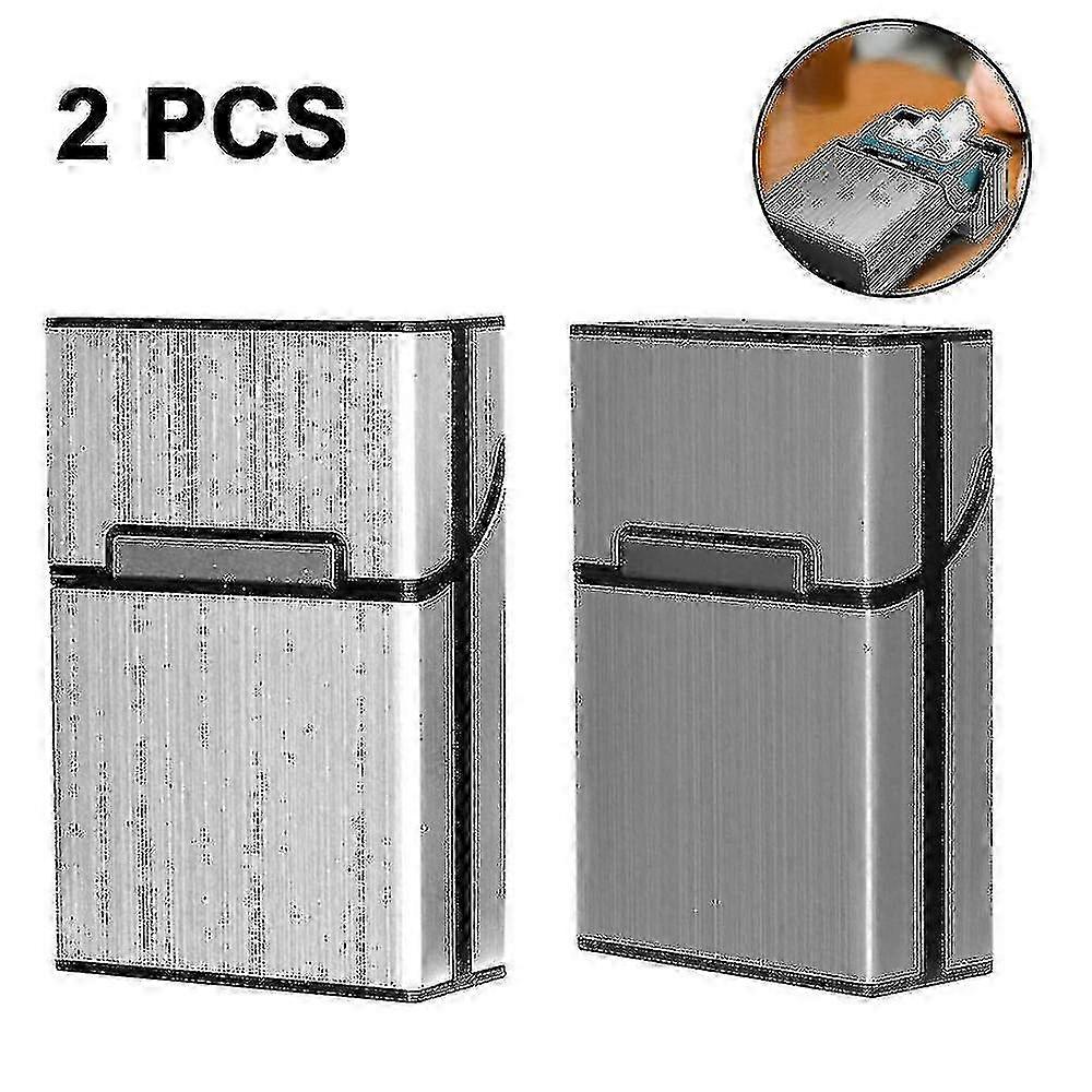Brushed Cigarette Box, Box And Bracket-1 26-27s