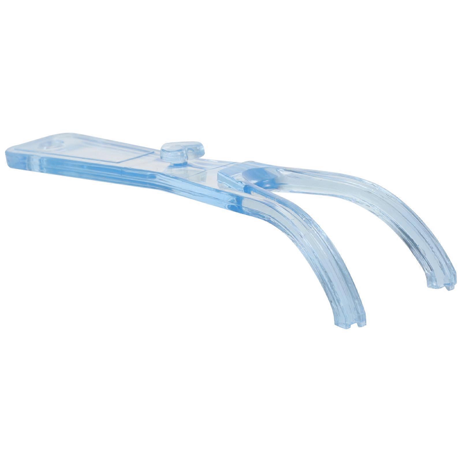 Zahnseidehalter blau, 1 Stück, mit integrierter Spule