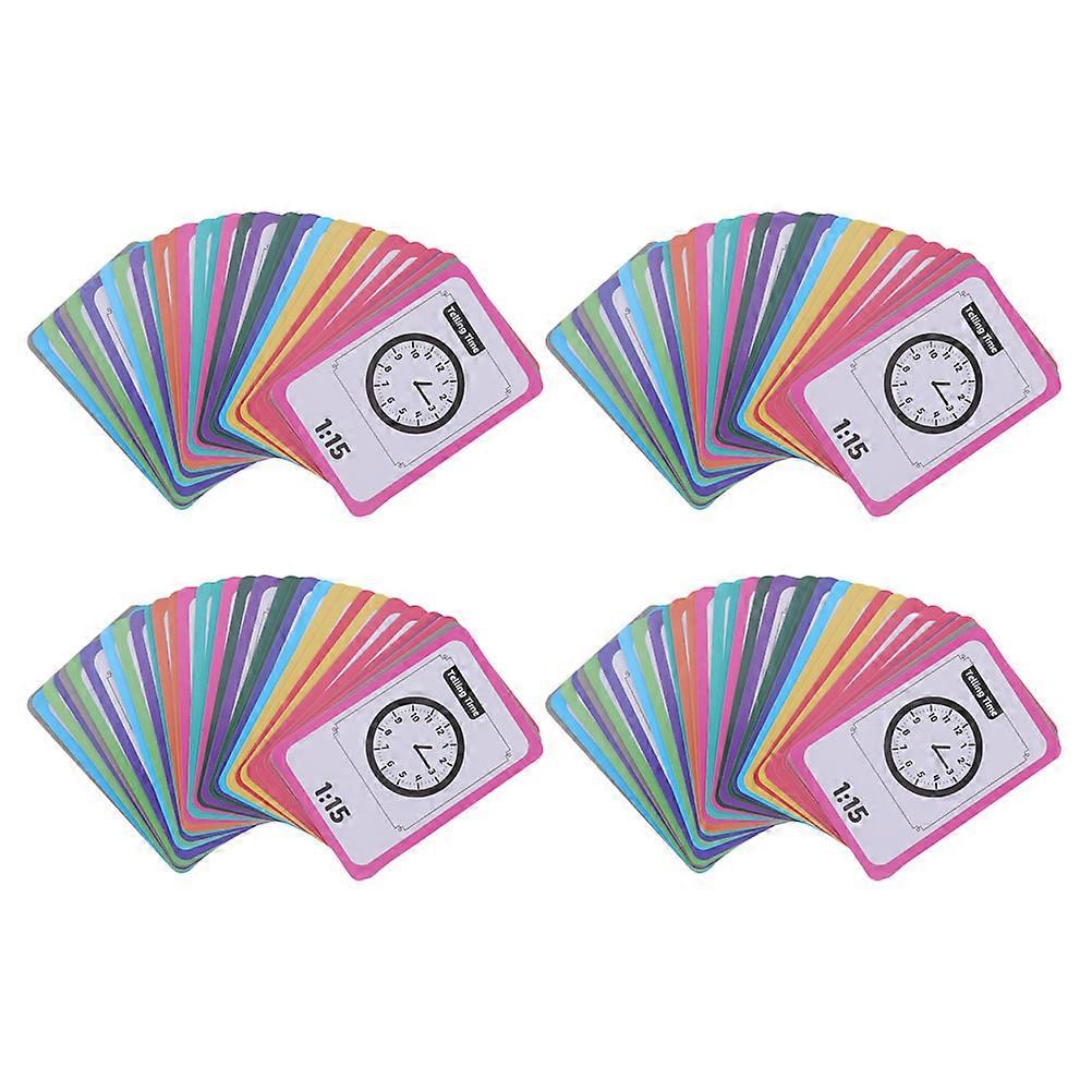 Educational Learning Toys Digital Clock Flash Cards for Telling Boxes