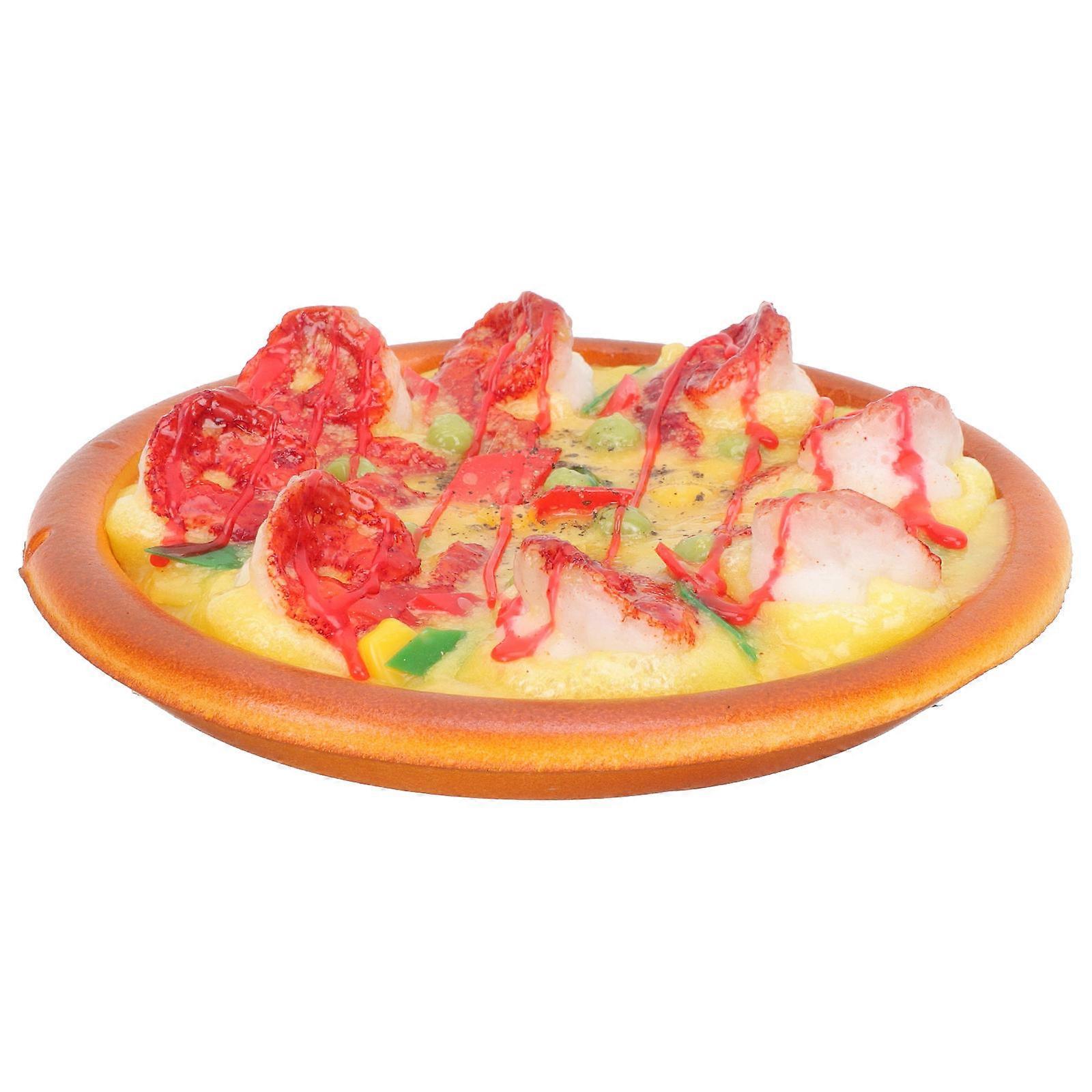 Simulated Pizza Model Decorative 3Pcs Realistic Restaurant Display Props