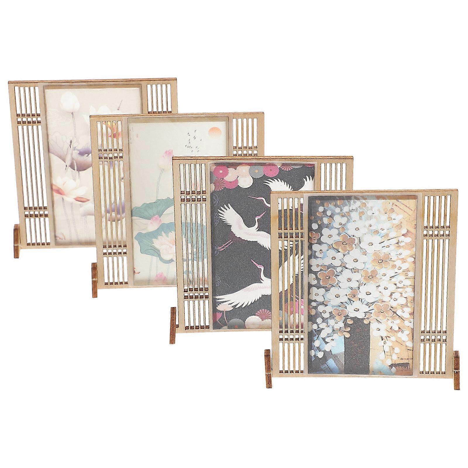 Decorative Mini House Screen Toy Screen Model for Kids Playing 1Set