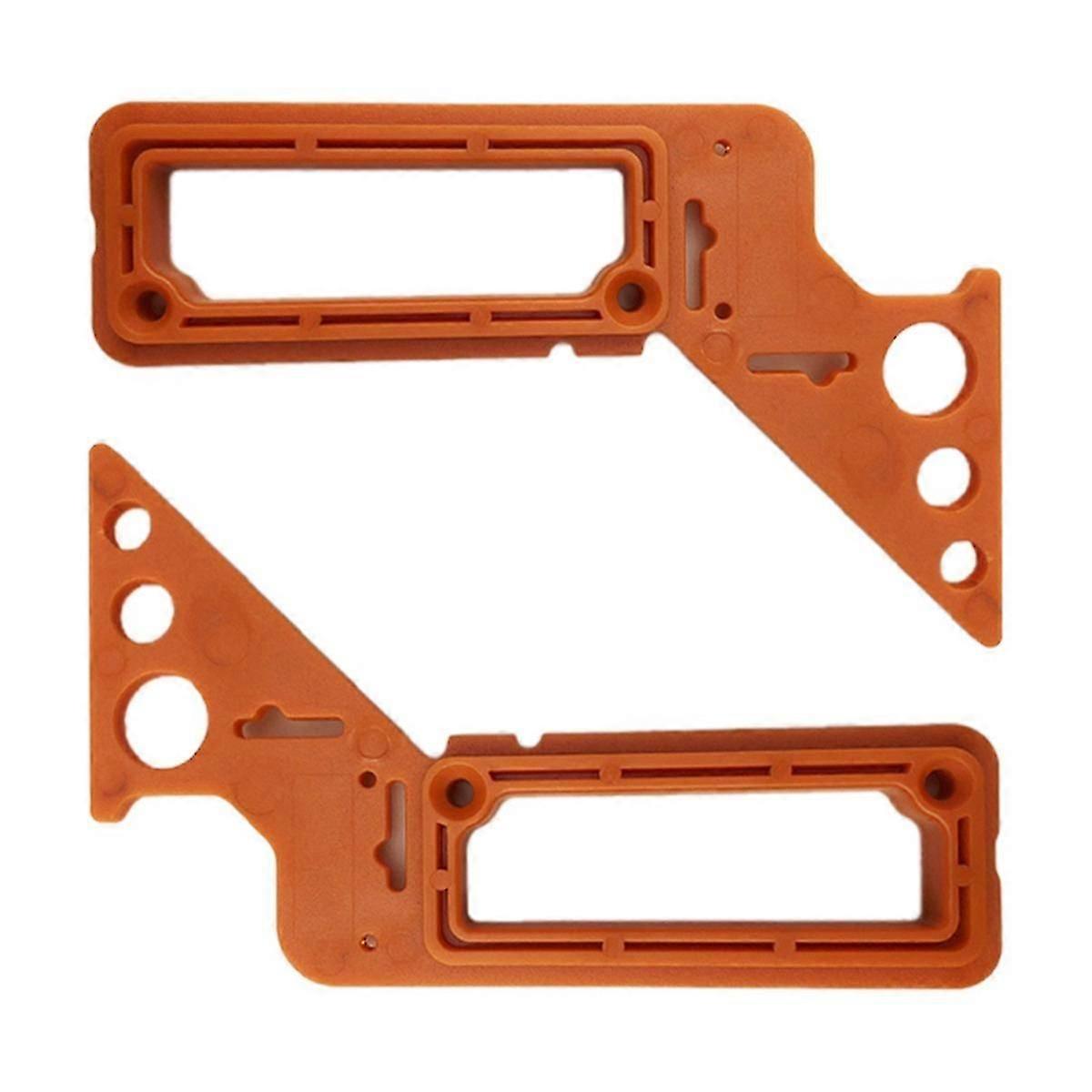 2Pcs 8-In-1 Multi-Angle Woodworking Angle Ruler Locator Measuring Tool Angle Ruler Plastic Scale