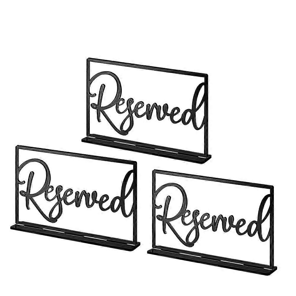 Reserved Table Signs Acrylic for Wedding Seating 3Pcs Pack