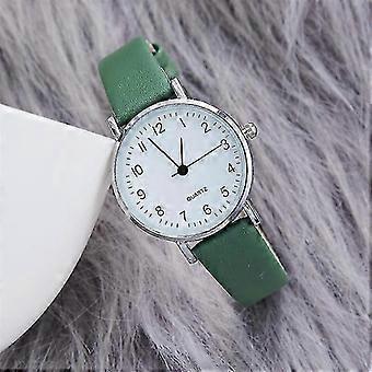 Mode Damen Quarz Analog Leder Armband Kleid Dekor Uhr Damenuhr