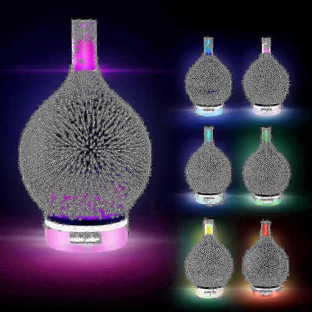 3d Glass Essential Oil Aroma Diffuser Aromatherapy Humidifier(120ml)