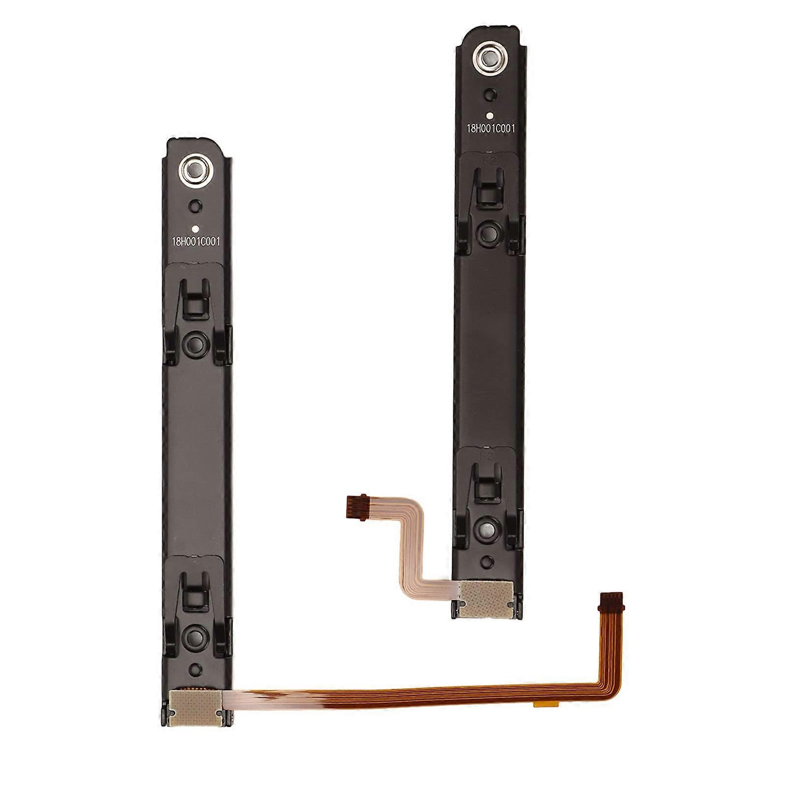 Slide Rail Replacement Kit Left and Right JoyCon Rails with Sensor Flex Cable for Nintendo Switch OLED