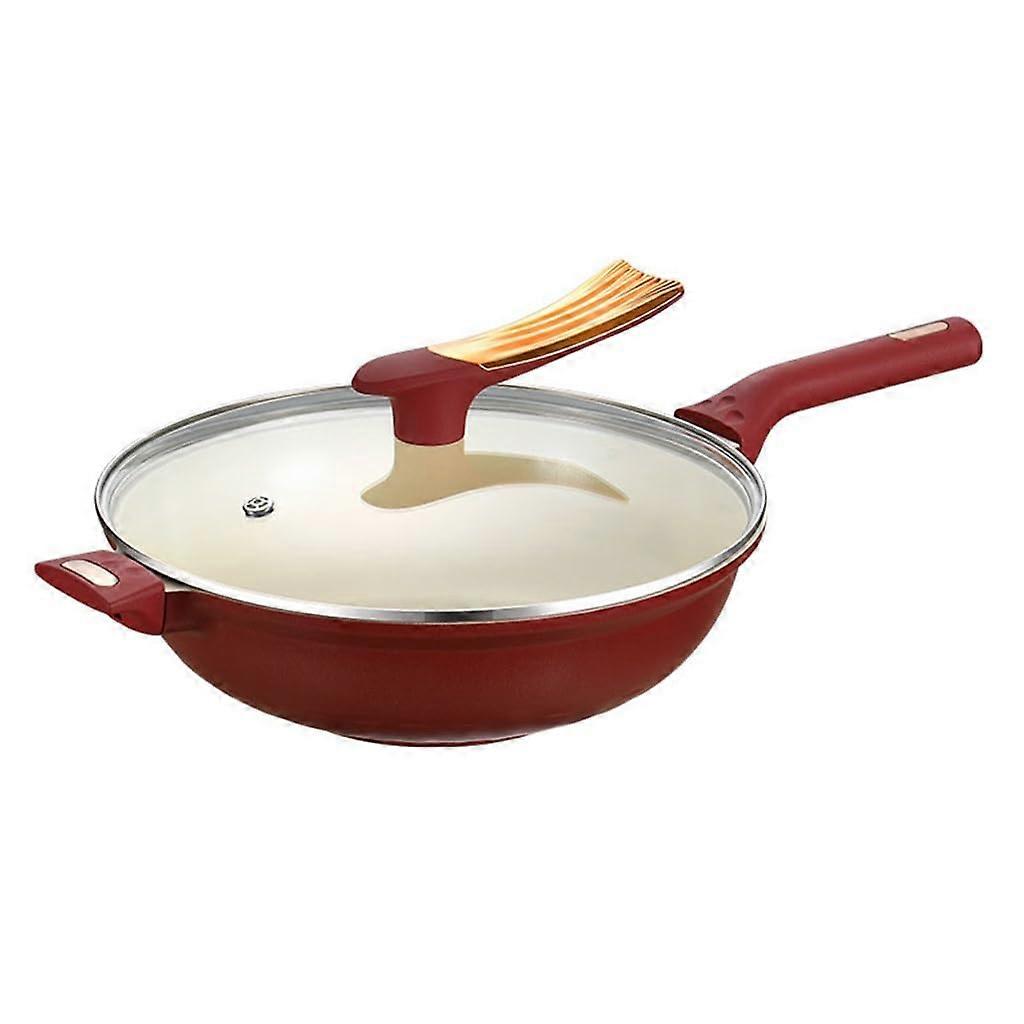 Large Ceramic Non Stick Frying Pan 56.5cm for Induction Cooker, Scratch Resistant, Easy Clean