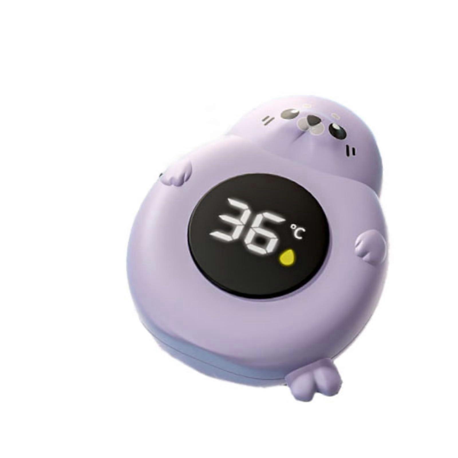 Baby Bath Thermometer Waterproof Floating Digital with LCD Display  Precision Seal Shape Purple