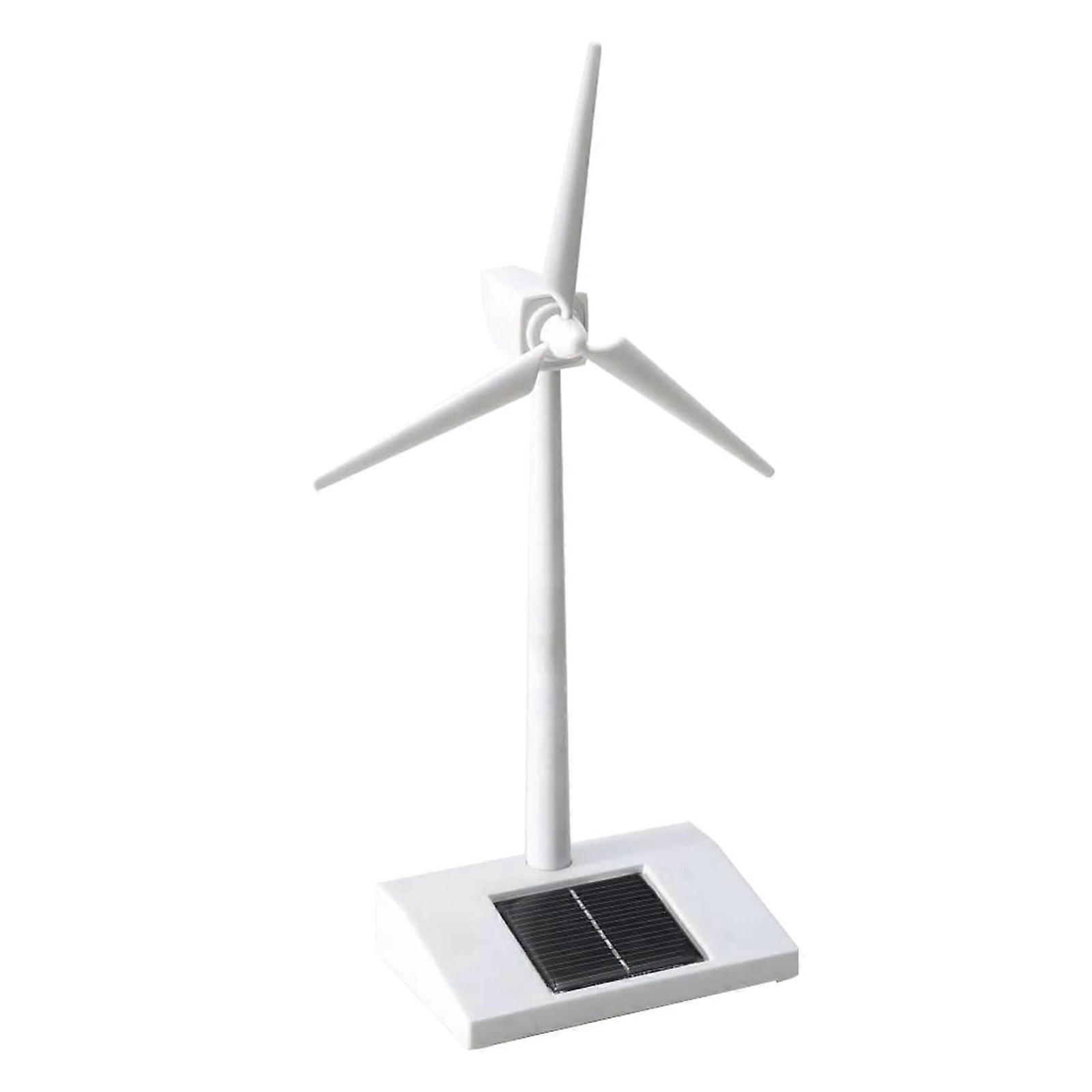 Mini Wind Turbine Generator Solar Powered 3D Rotatable Windmill Model for Teaching and Testing