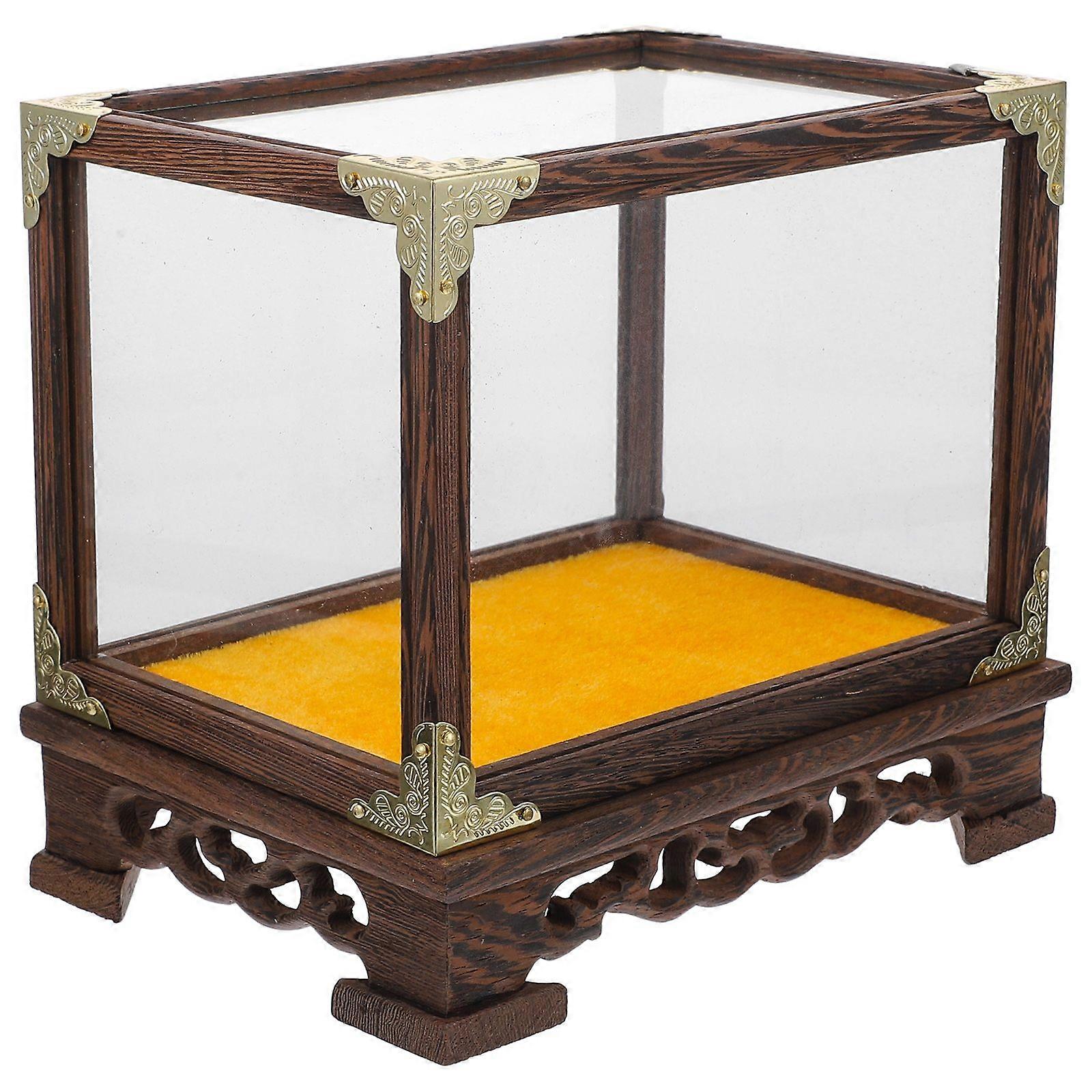 Multi-function Display Box Desktop Display Box Buddha Figurine Showing Case