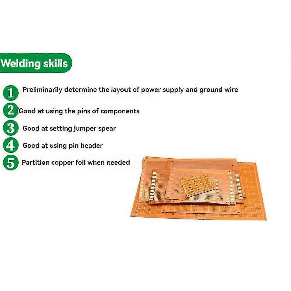 30PCS Prototype PCB Universal Board Single-Sided Circuirt Board DIY Electronic Kit