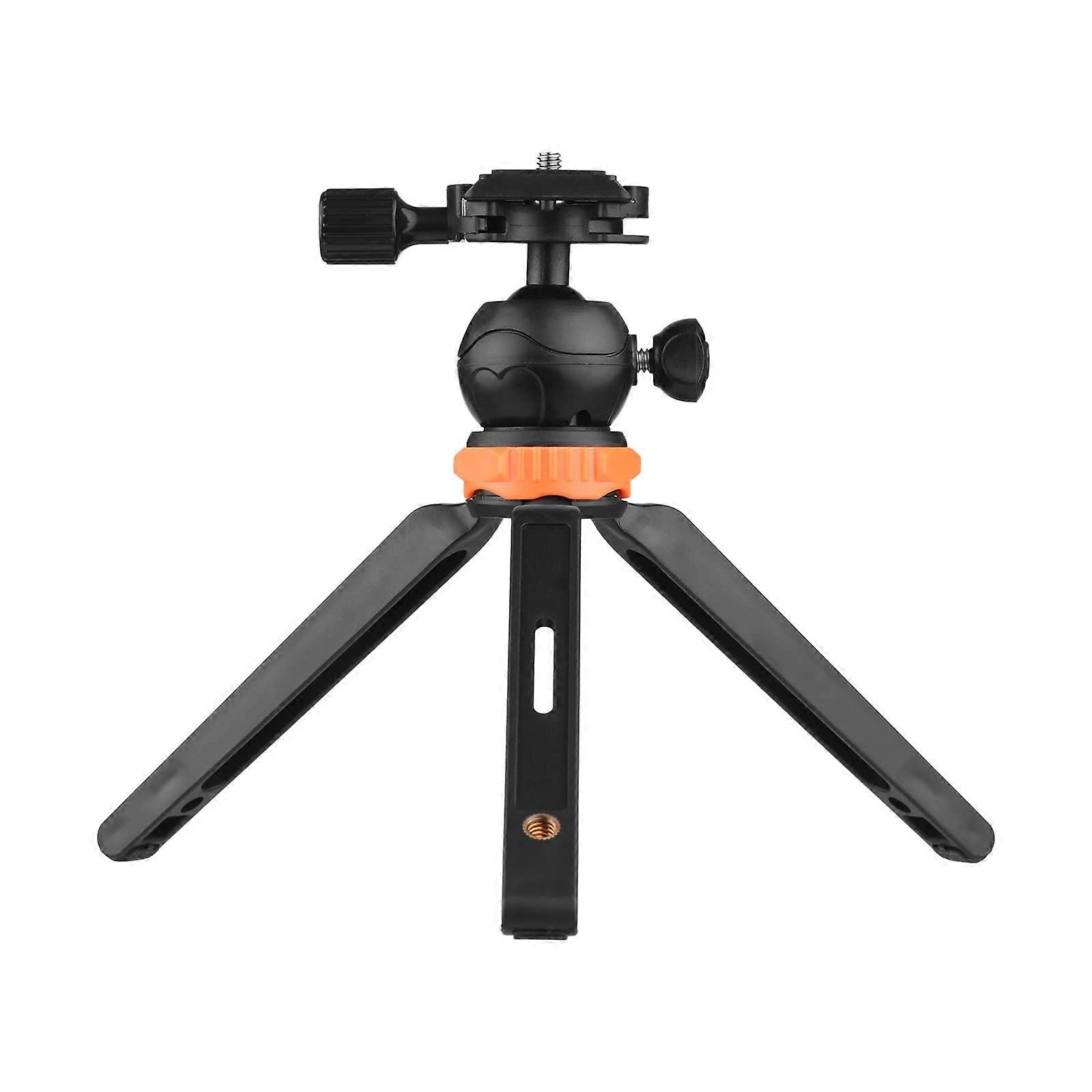 Camera Tripod Mini Adjustable Compact Stand with QuickRelease Ball Head, Universal for DSLR and Smartphone Video Recording