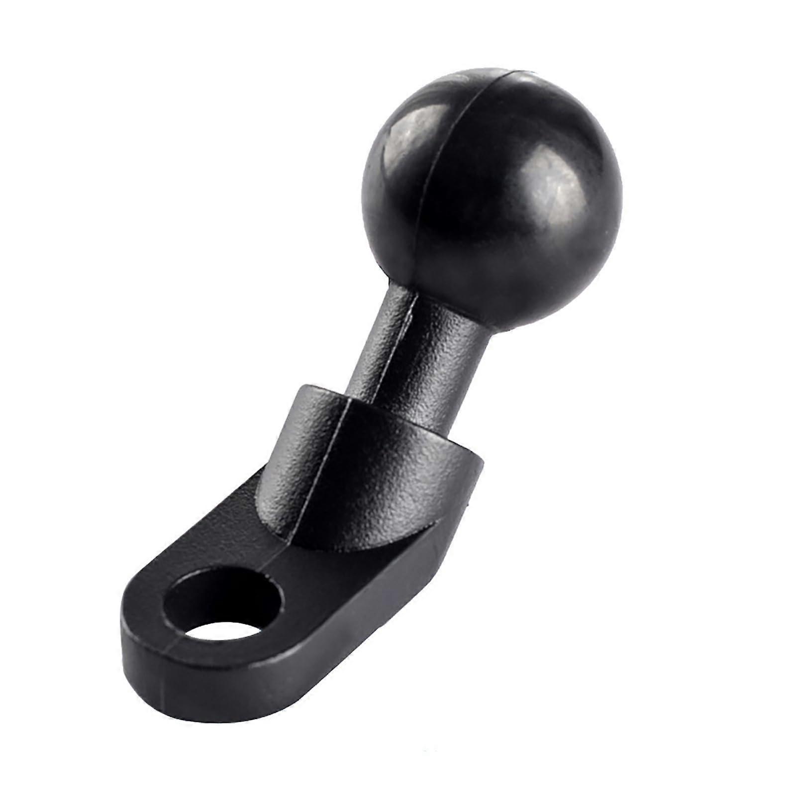 Motorcycle Phone Mount Aluminum Round Head Rearview Mirror Bracket with Double Socket Arm