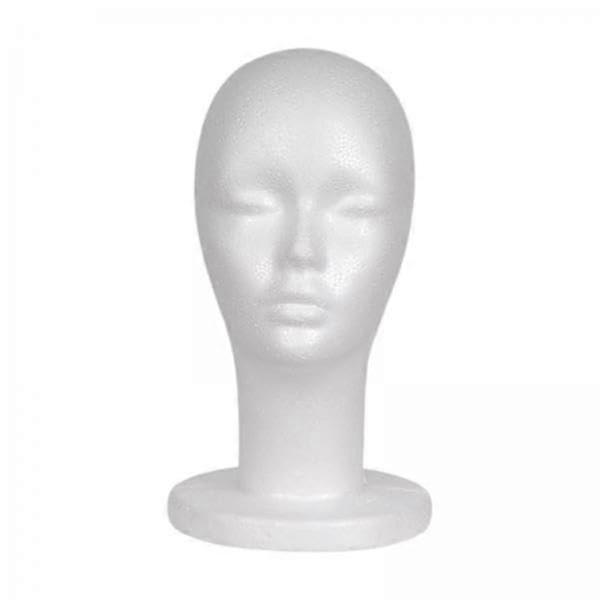 2X Foam Mannequin Head Hat Display Stand with Realistic Shape for Home and  Use