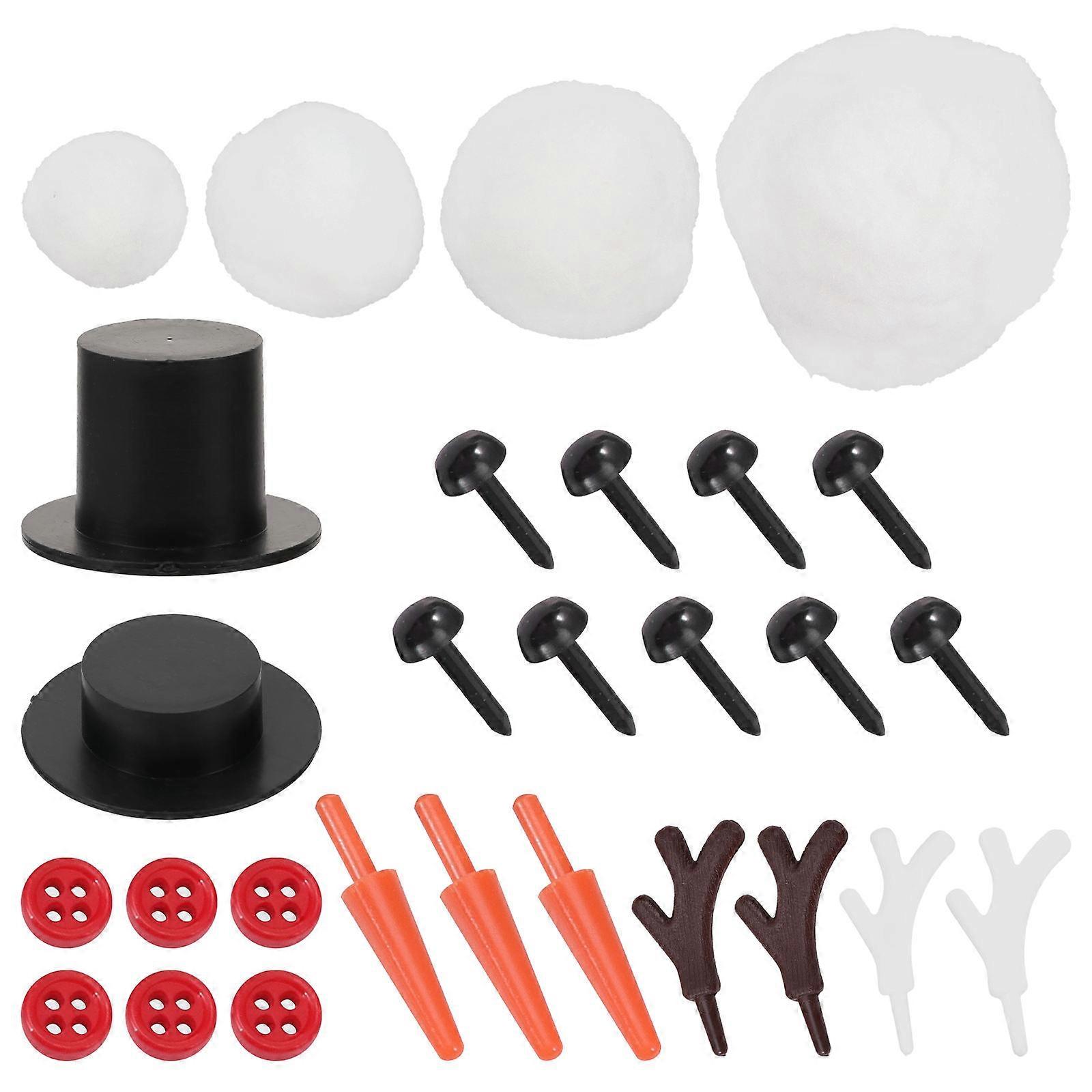 DIY Materials Package Snowman Set for Christmas Decoration 3Sets