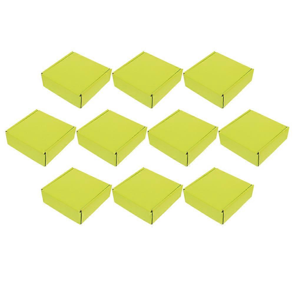 Colorful Corrugated Boxes for Storage Use 10Pcs Reliable Packaging Cases