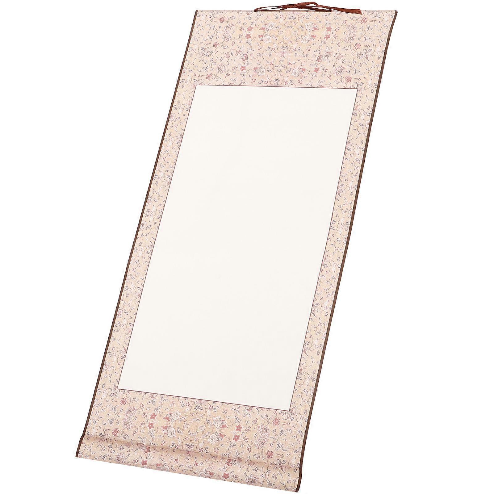 Chinese Calligraphy Paper Hanging Scroll for Writing Use Red Material