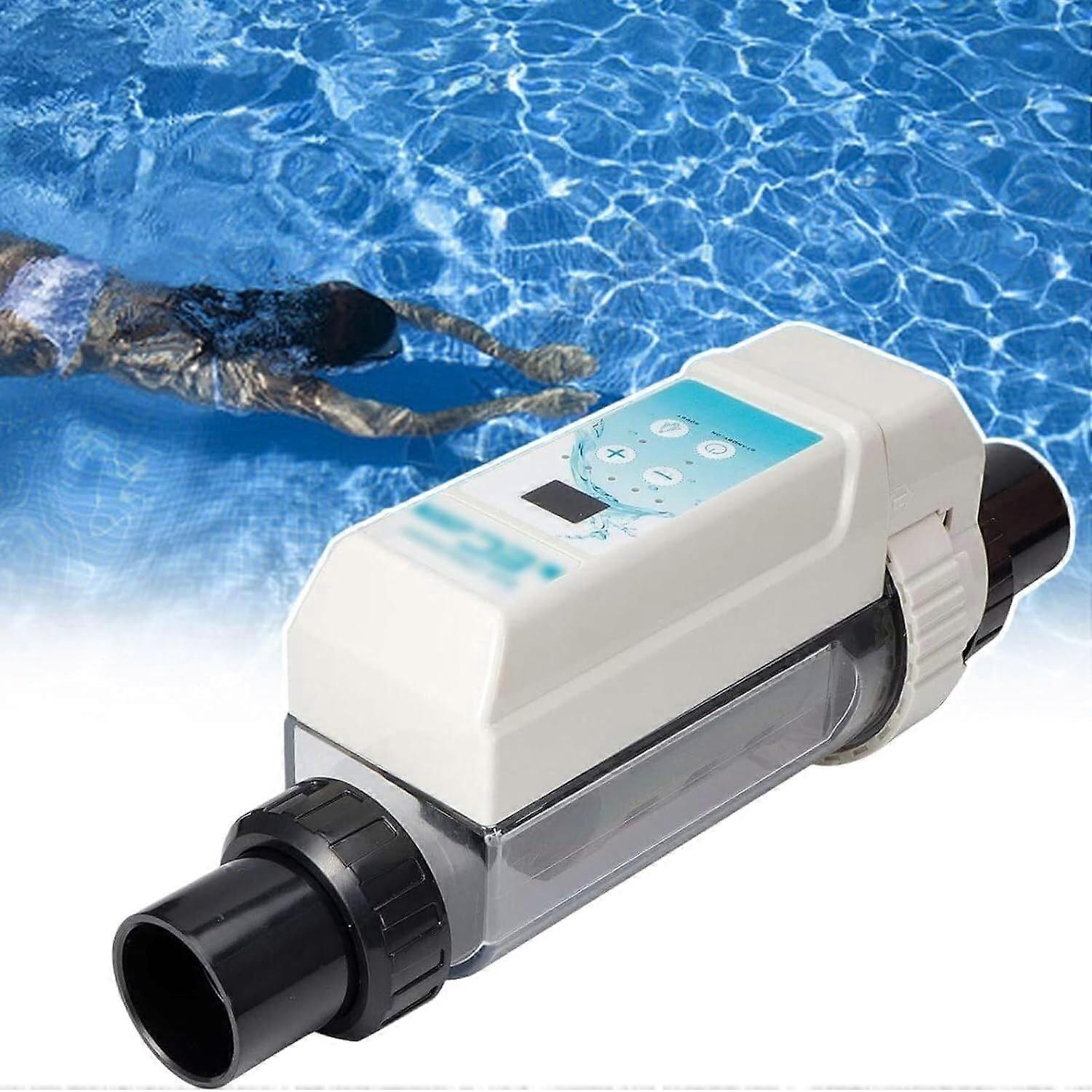 Saltwater Chlorinator for InGround Pools, Automatic Pool System with SelfCleaning 8g/h Output