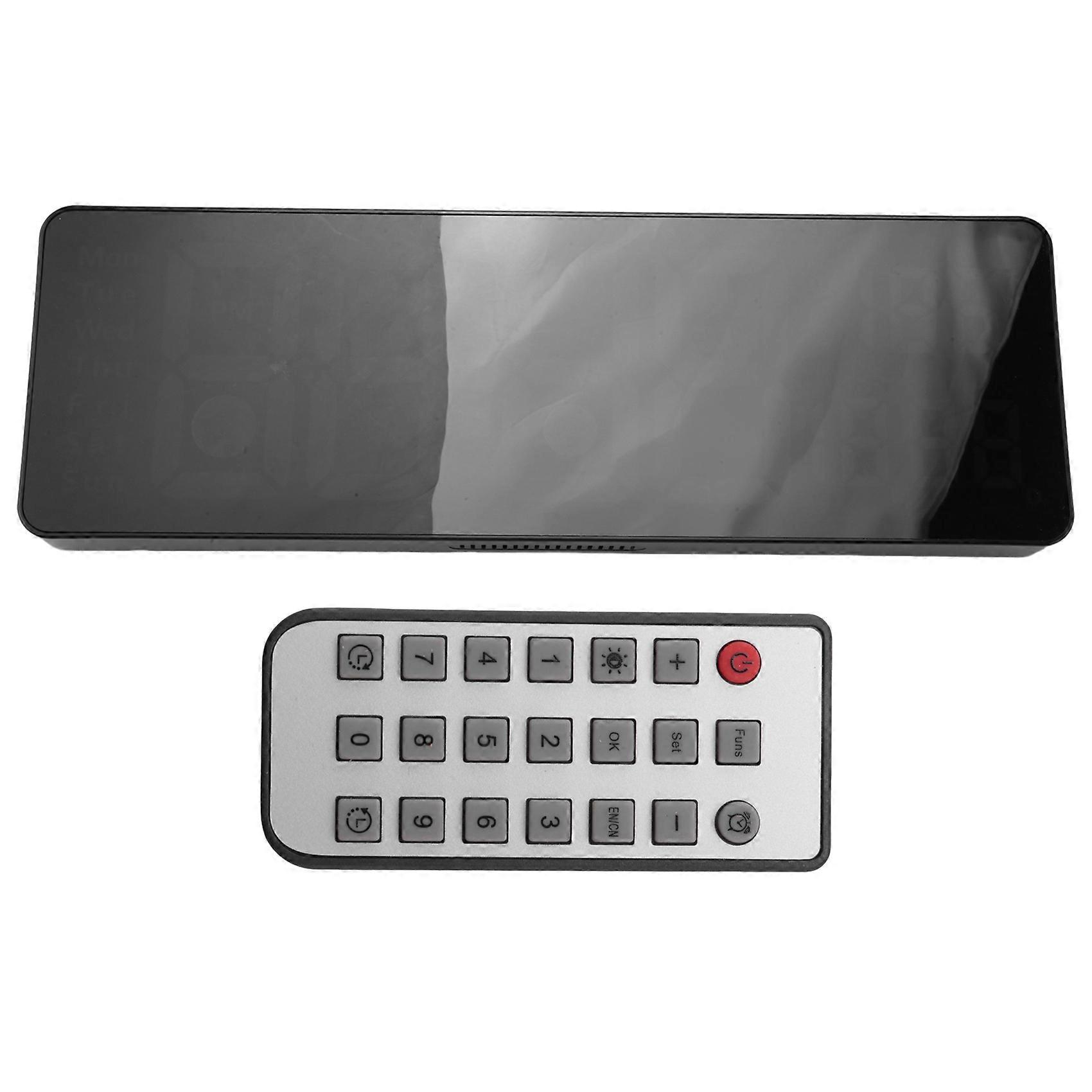 Digital Wall Clock Display, Wall Clocks, Modern LED Digital Clock with Remote Control for Green