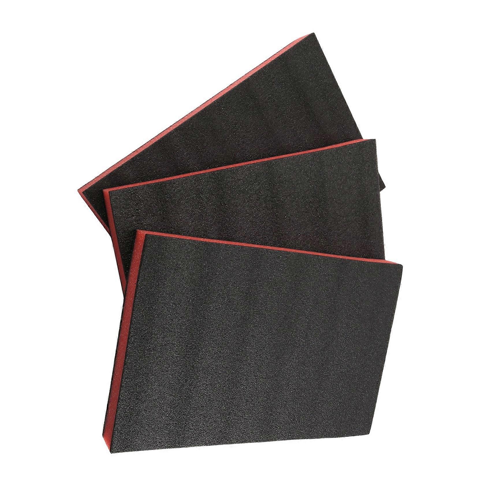 3Pcs Cuttable Polyurethane Foam Sheets,Polyethylene Tool Foam Sheets,Drawer Liner,ToolBox and Storage Tool Shadow